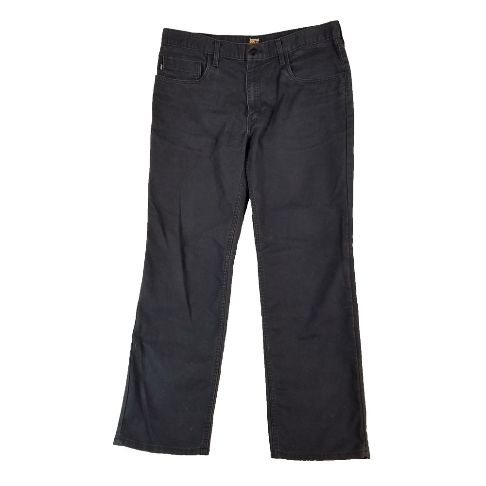 Timberland Pro jeans men's 36x32 relaxed fit straight black stretch denim pants